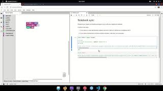 Notebook sync in JupyterLab Blockly extension demonstration