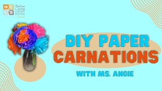 EASY DIY PAPER CARNATION CRAFT FOR KIDS