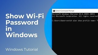 CMD   Show Wi Fi Password   Windows 10-11 l  WebPro Education-Ashar