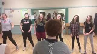 Upstage dance rehearsal