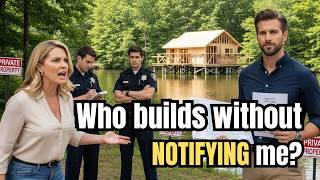 HOA Karen Called 911 When I Built My Lake Cabin — Didn’t Know I Own the Entire Riverfront!