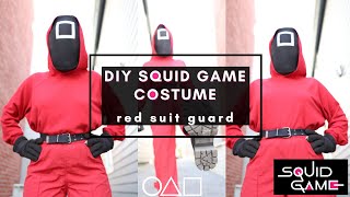 DIY Squid Game Costume | Red Suit Guard