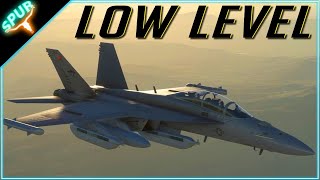 Growler on the Deck! SIDEWINDER Low Level Route in MSFS2020 (EA-18G)