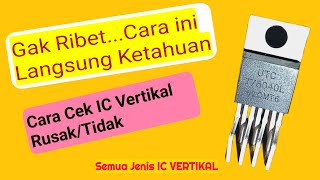 How to check the TV's vertical IC