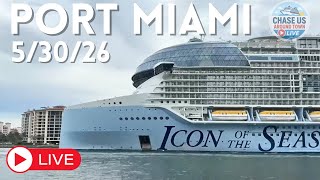 LIVE: Watching Cruise Ships Leaving Port Miami LIVE! (May 30, 2026)