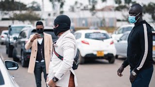 OTILE BROWN IN NINJA STYLE AS HE GOES SHOPPING IN TOWN