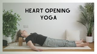 Heart opening yin yoga - 15 min short practice