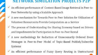 NETWORKING  simulation project p2p