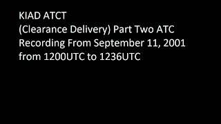 KIAD ATC Recording from September 11, 2001 pt2