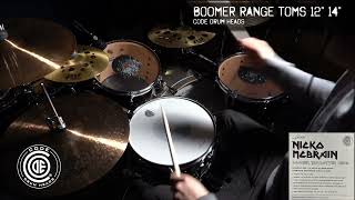 BOOMER TOM RANGE 12” 14” BIG FILLS 🥁 @CodeDrumHeads
