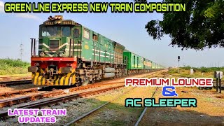 Green Line Express New Train  Composition I Latest Train Updates I 5 up & 6 dn Green Line Express I