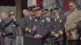 1st Responder Mural Unveiling Ceremony Speaker David Lazar