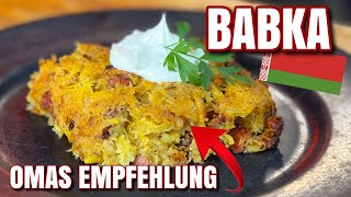 Babka - traditional potato dish from Belarus