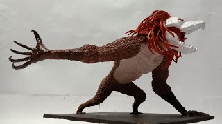 Sculpting Falco's Jaw Titan with paper | Shingeki no kyojin | Attack on Titan | Craft It Extreme