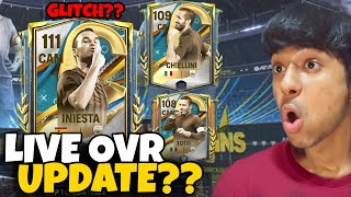 Glitch!!!! Iniesta Reaches 111 OVR?? 🤔 + Chiellini & Totti Update || In Hindi 