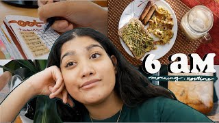 my 6AM college morning routine (healthy & productive habits)