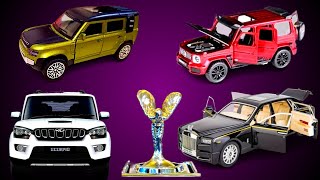 Unboxing Rolls Royce Toys Car, Scorpio, Defender And Brabus 700 And A Guest Crawling Spider Man 💥👑|