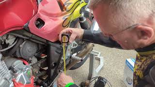 Honda CB500 factory modifications competition prep race ready Mike Spike Edwards make life easier.
