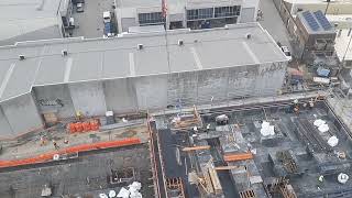 Tower Crane - Installing Concrete Boom