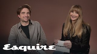 Robert Pattinson Tells Jennifer Lawrence He’s Never Seen Her Movies | Inquiring Minds | Esquire
