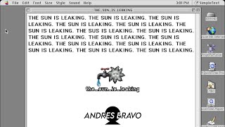 [+17] - Victoria (MacinTalk) Saying "the sun is leaking" [Mac OS 9/Classic]