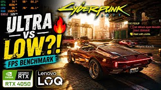 Cyberpunk 2077 Test on Lenovo LOQ RTX 4050