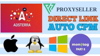Monetag Direct Link Earning | Adsterra Earning Tricks | Auto CPM Work Trick PART-3