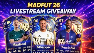 MADFUT 26 TOTY ICONS LIVE GIVEAWAY!! Madfut 26 Giveaway Livestream