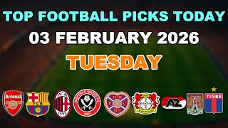 FOOTBALL PREDICTIONS TODAY 03 FEBRUARY COPA DEL REY | CARABAO CUP | CHAMPIONSHIP | BETTING TIPS