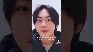 filming in his noona's room lol cutee! typical siblings hahah 🖤