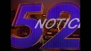 Telemundo 52 Los Angeles Graphic Sting 1989