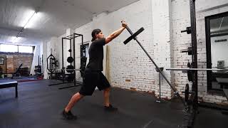 Landmine single arm press