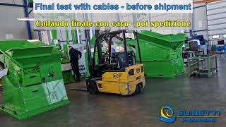 final testing  with cable before shipment