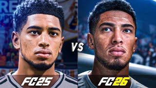 EA Sports FC 26 vs EA Sports FC 25 | Faces Comparison