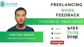 Chetan Singh Shared his Working Experience @Mahendra Technosoft | @Universal Freelancers.
