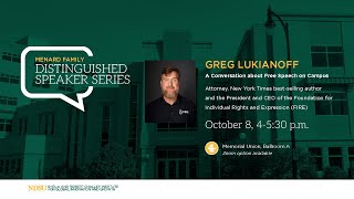 Greg Lukianoff at the Challey Institute