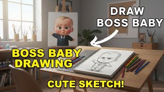 Boss Baby Pencil Sketch | Full Drawing Process for Beginners