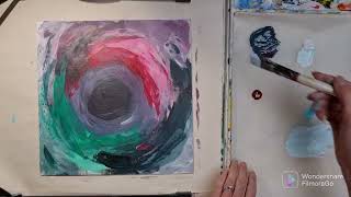 Painting the Sunflower Mandala