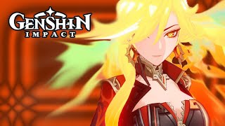 Traveler Meets The Goddess - Mavuika | Genshin Impact 5.0