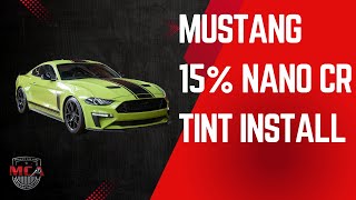 Ford Mustang Nano Ceramic 15% Window Tint Installation - Live Tutorial