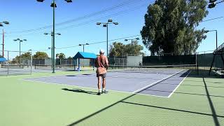 How to hit tennis half volleys from the baseline