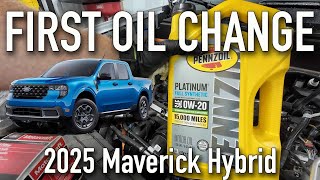 2025 Maverick Hybrid First Oil Change