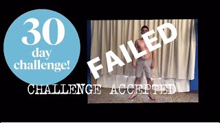 100 PUSH UPS A DAY IN 30 DAYS —CHALLENGE FAILED!!!