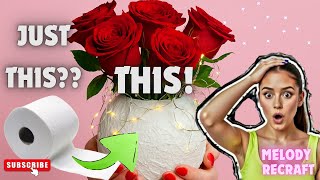 Toilet Paper + Balloon → This STUNNING Vase?! 😱✨"