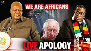 Zimbabwe President APOLOGIZES LIVE in Ghana… But STILL Can’t Remove UK Queen’s Shadow!