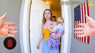 "Is anyone inside?" officer whispers — then he hears the "muffled" scream