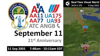 ATC/Rutgers Audio for AA11, UA175, AA77 & UA93 (7:48 am - 10:15 am EDT) | September 11 2001 | RTT