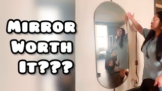 Gold Oval Full Length Mirror Review ✨ Luxury Look for Bedroom, Living Room & Entryway