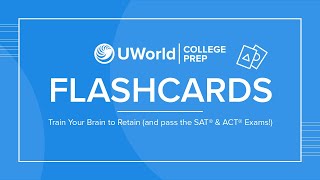 New Flashcard Features for UWorld's SAT® and ACT® QBanks