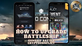 how to upgrade battleship skills gunship battle cryptoconflict